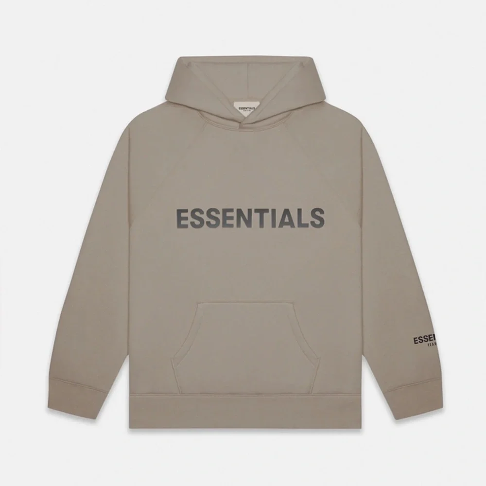 ESSENTIALS fear of god Hoodie in Taupe / Beige | Large | Great Condition |